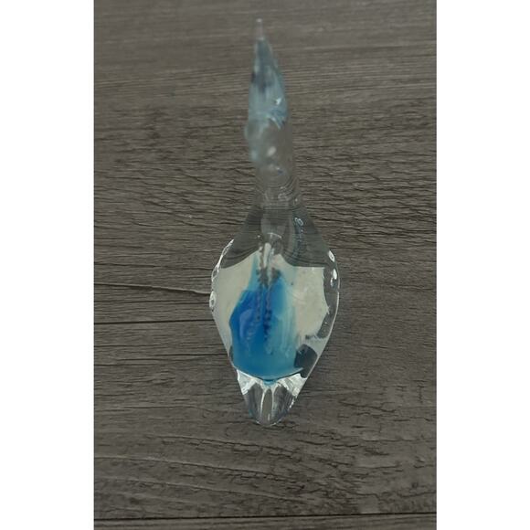 Hand Blown Glass Dolphin Figurine 1.5” - Picture 3 of 3